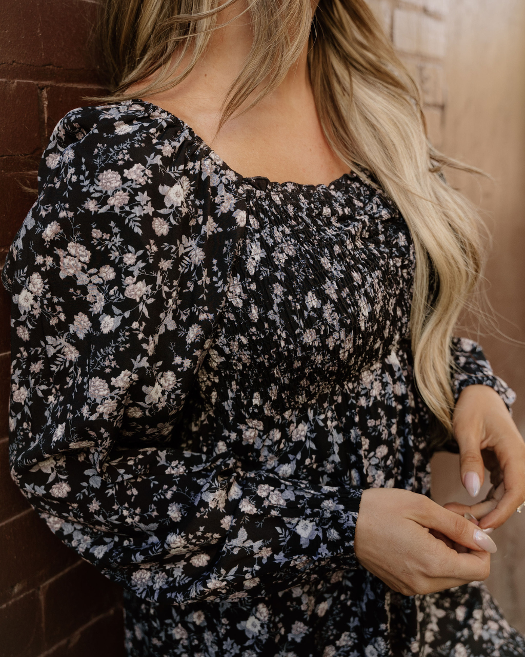 Molly Frilly Shirred Square Neck Mini Dress