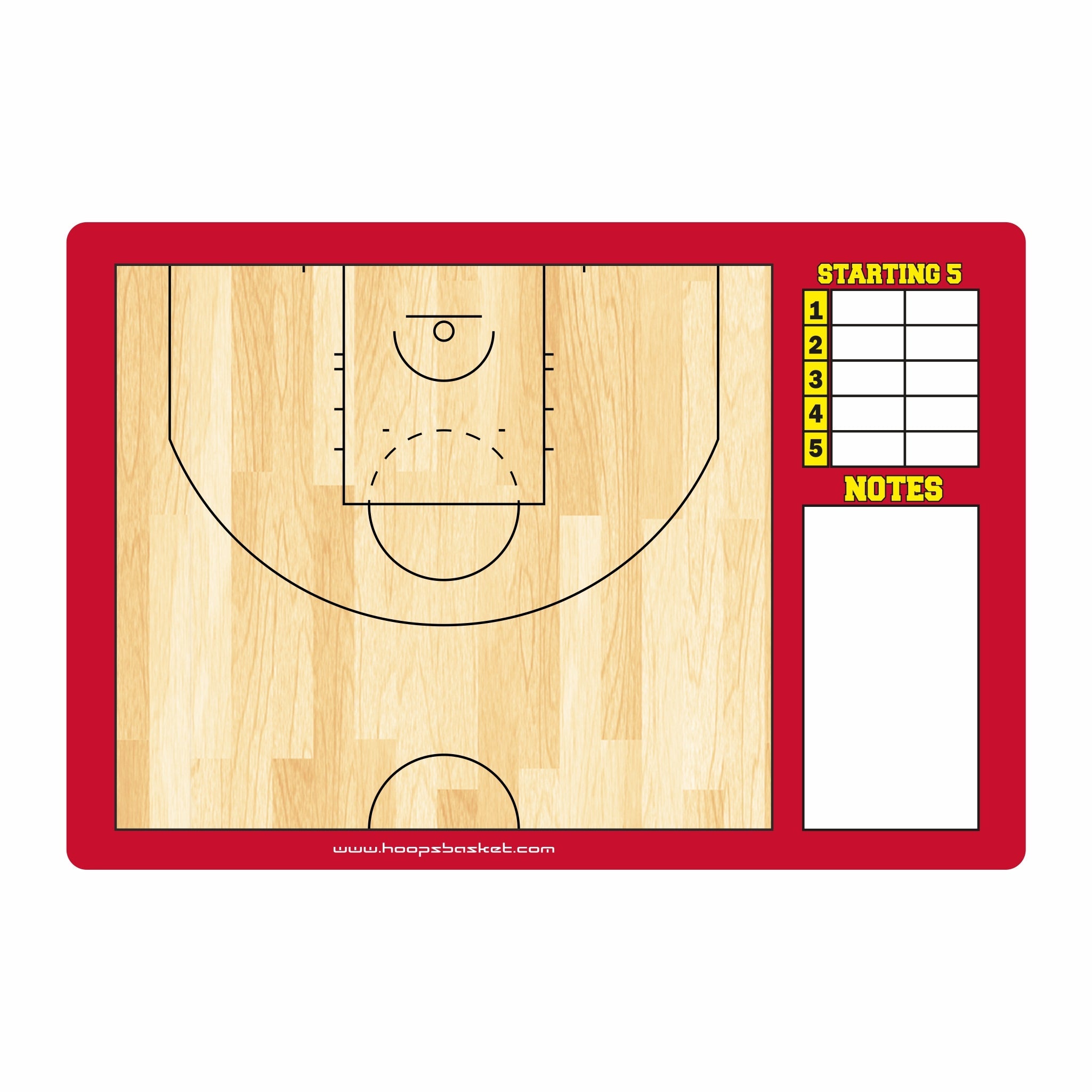Custom WNBA Basketball Coaching Board 15.7 x 10.6 in (Classic)