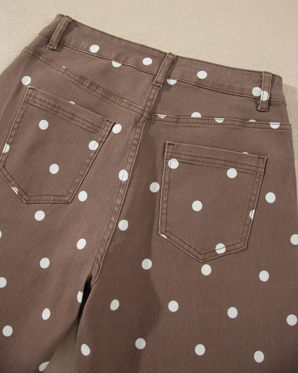 Dallas Polka Dot Print Barrel Jeans