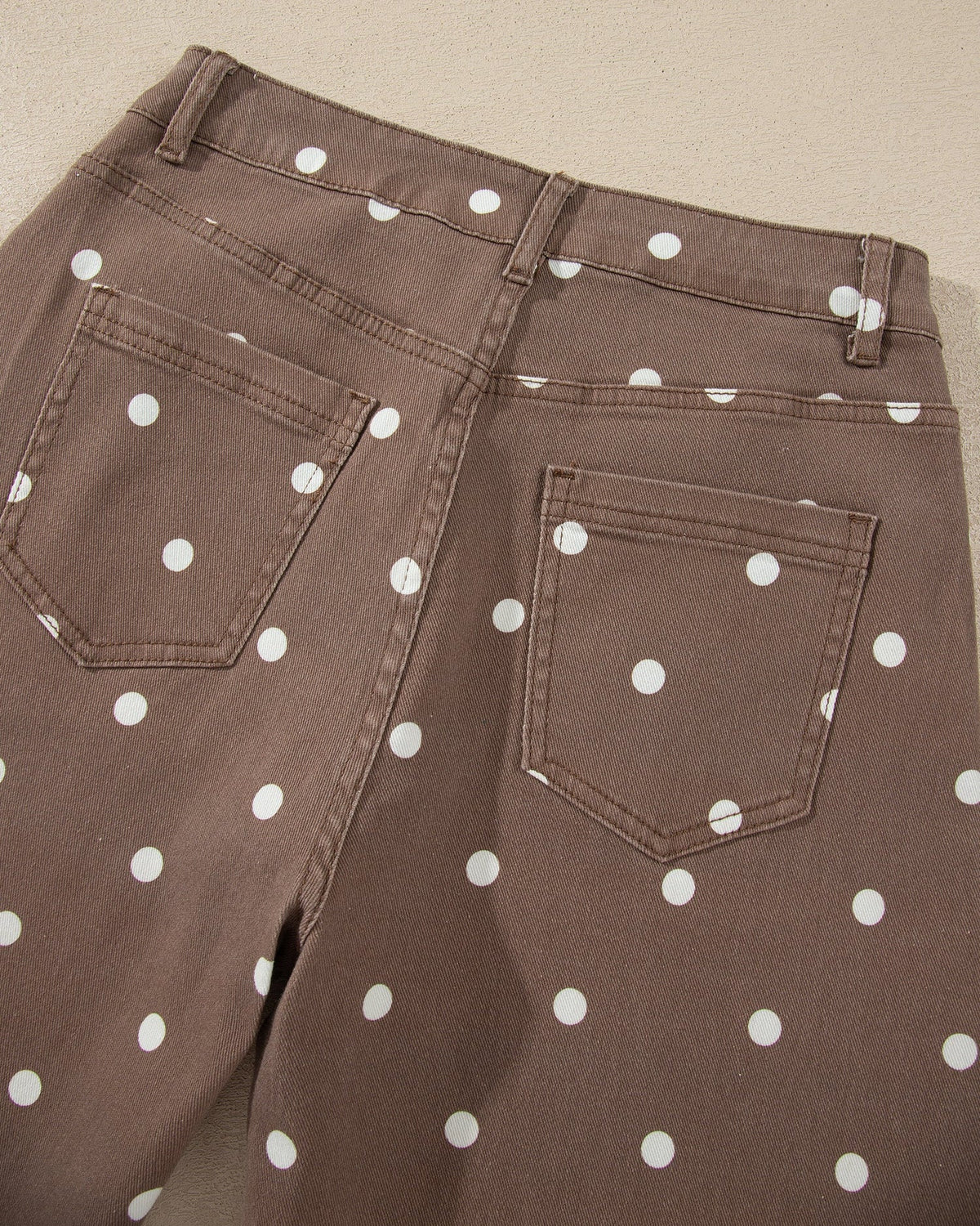 Dallas Polka Dot Print Barrel Jeans