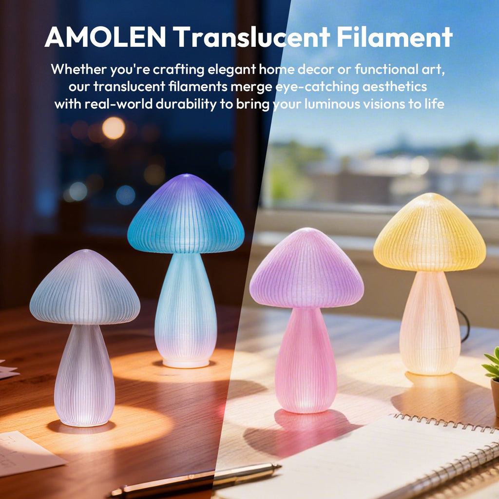 PLA Crystal-Transparent Gradient Variety Pack (4x200g)