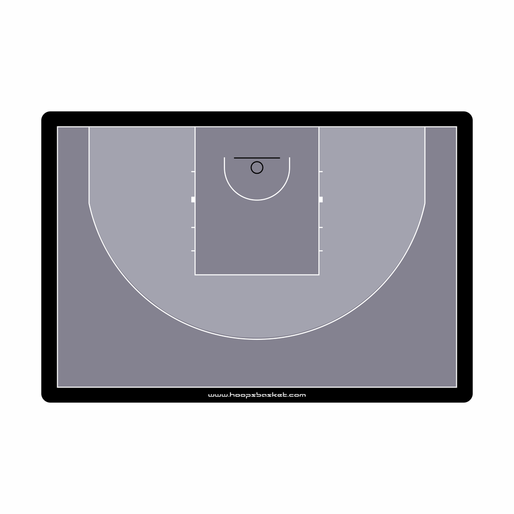 Custom 3x3 Basketball Coaching Board 15.7 x 10.6 in (Classic)