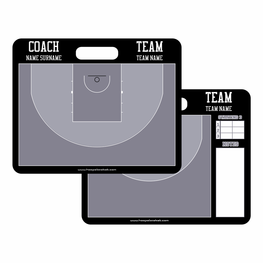 Custom 3x3 Basketball Coaching Board 11.4 x 9.4 in (Magnetic)