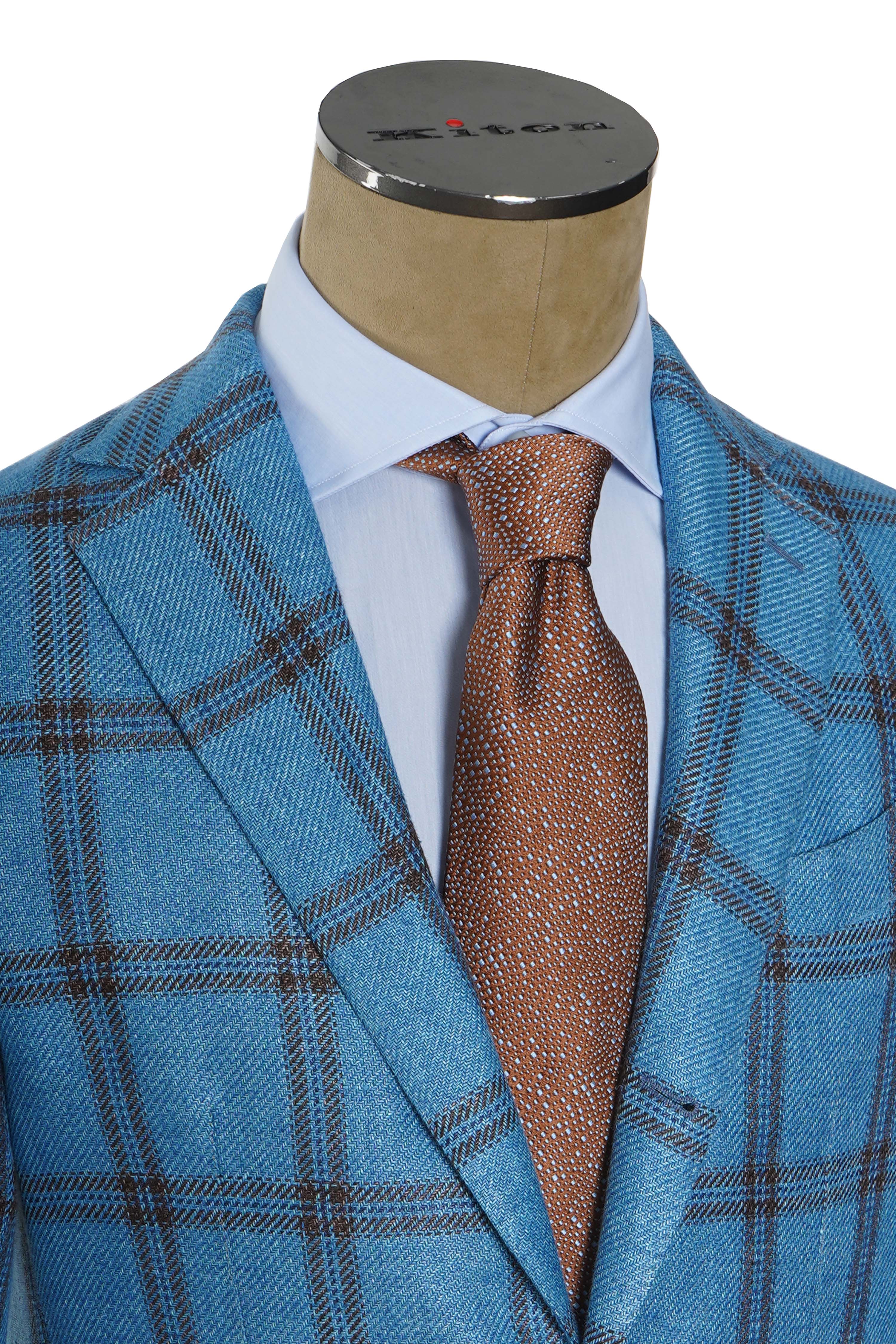 Sartorio Double Windowpane Wool Sport Jacket