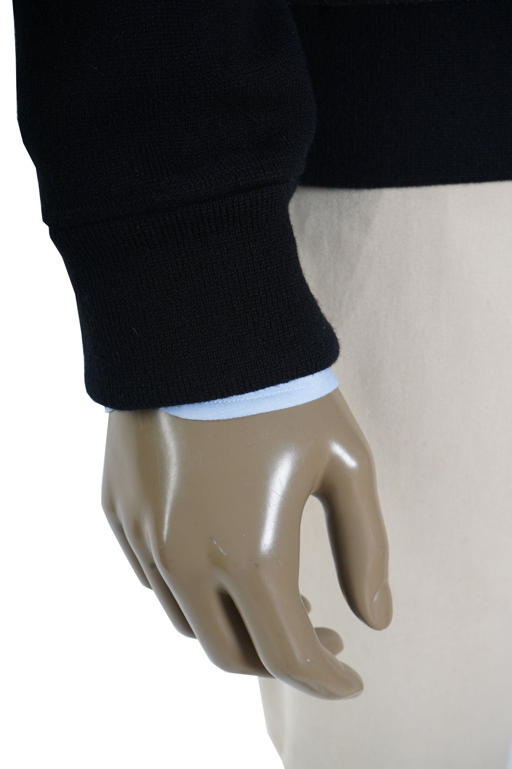 Manrico Cashmere Zip-Up Leather Panel Jacket