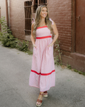 Camila High Waist Ruffle Hem Maxi Dress