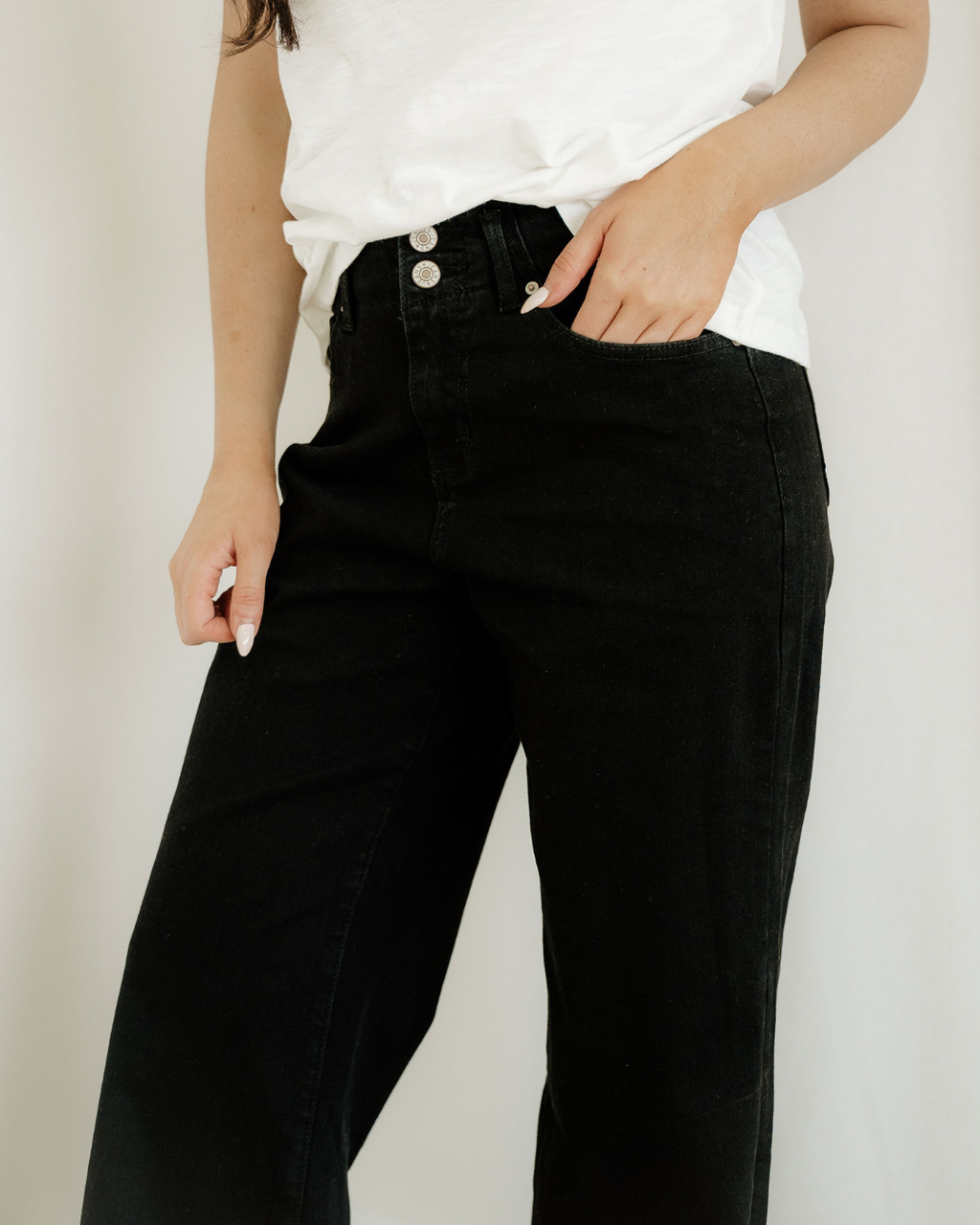 Brooke High Waist Wide Leg Jeans