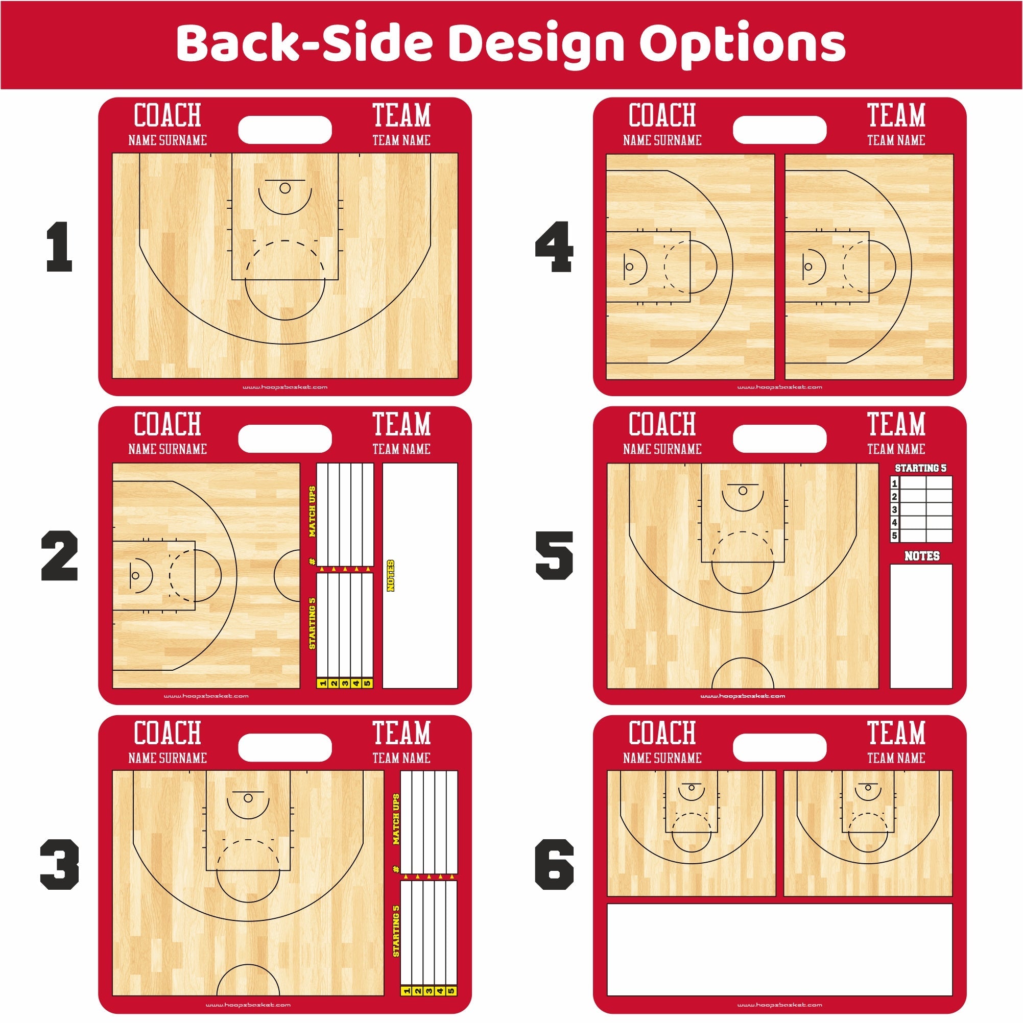 Custom WNBA Basketball Coaching Board 15.7 x 12.6 in (Magnetic)