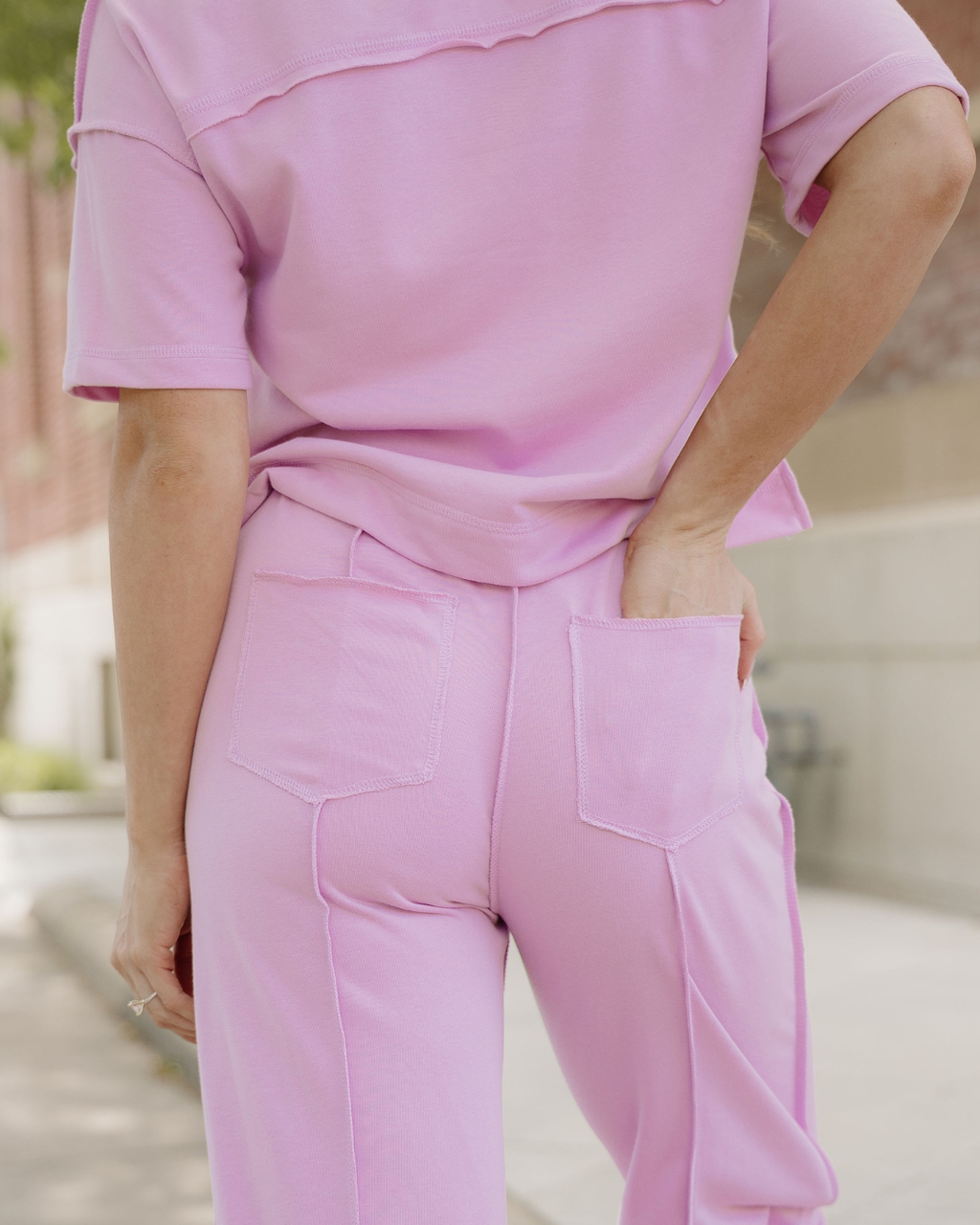 Drop Shoulder Boxy Tee and Barrel Pants Set