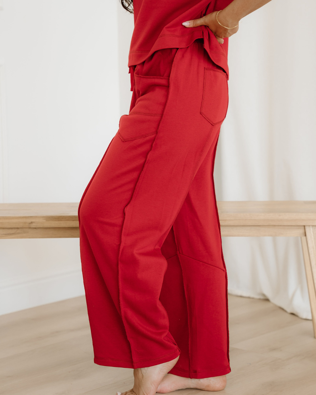 Drop Shoulder Boxy Tee and Barrel Pants Set