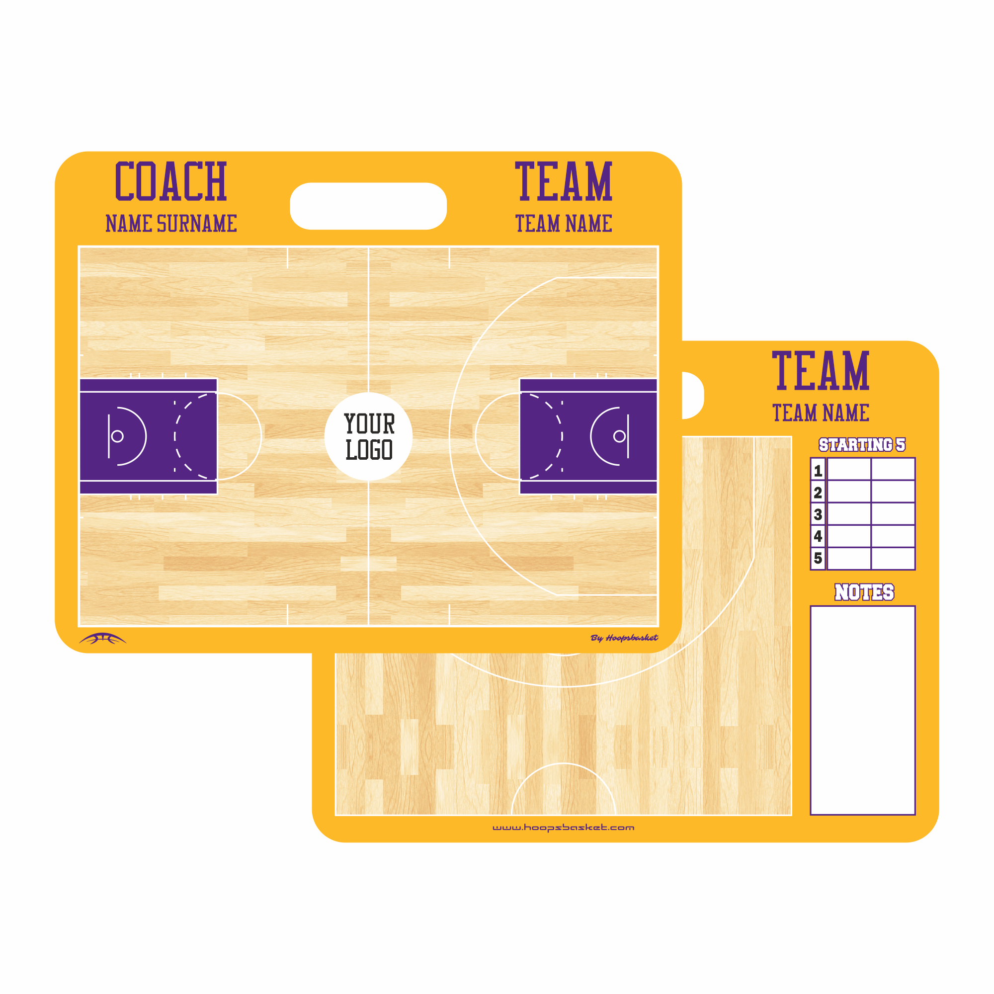 Custom NBA Basketball Coaching Board 15.7 x 12.6 in (Magnetic)