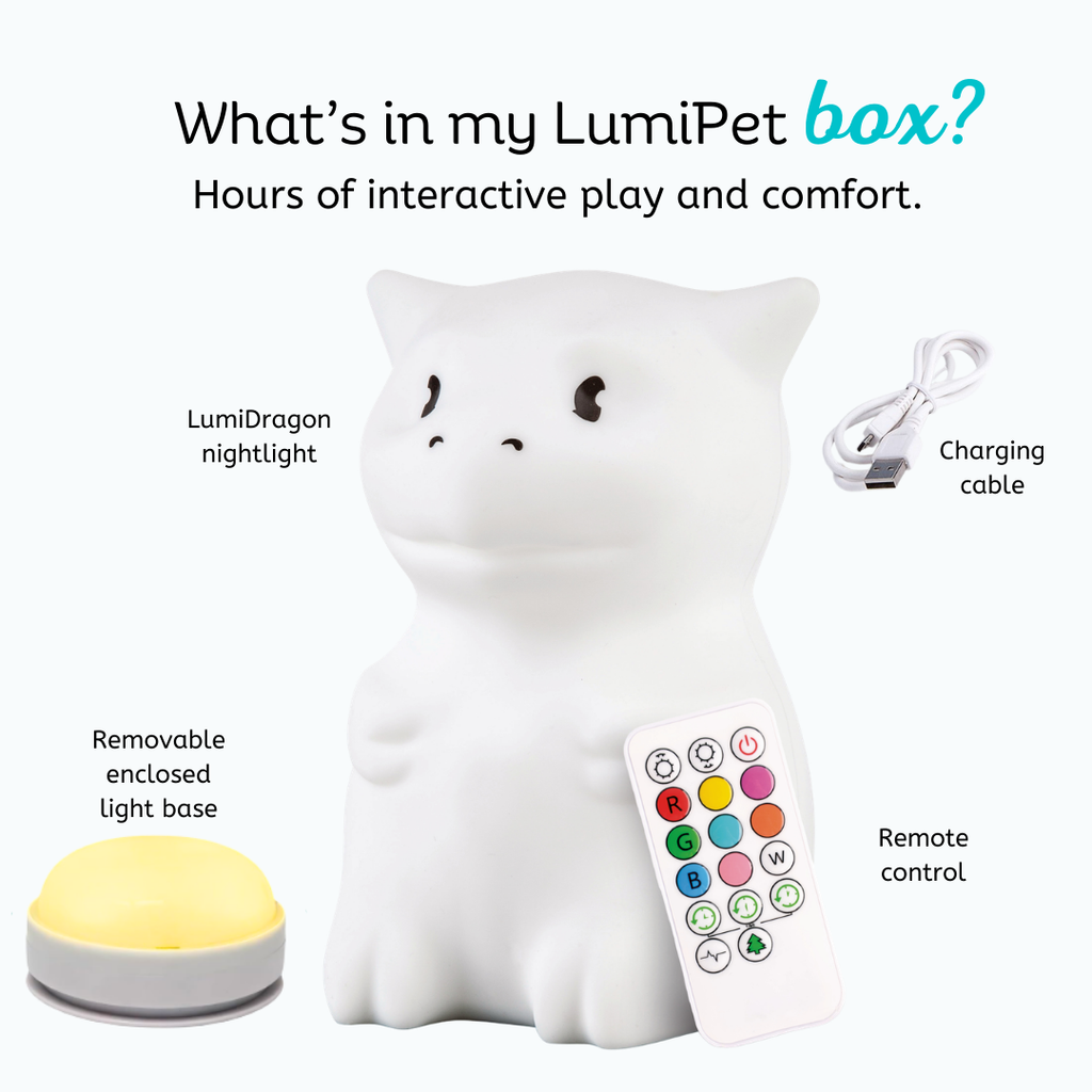 Dragon Night Light for Kids - Silicone Dragon Lamp | LumiPets®