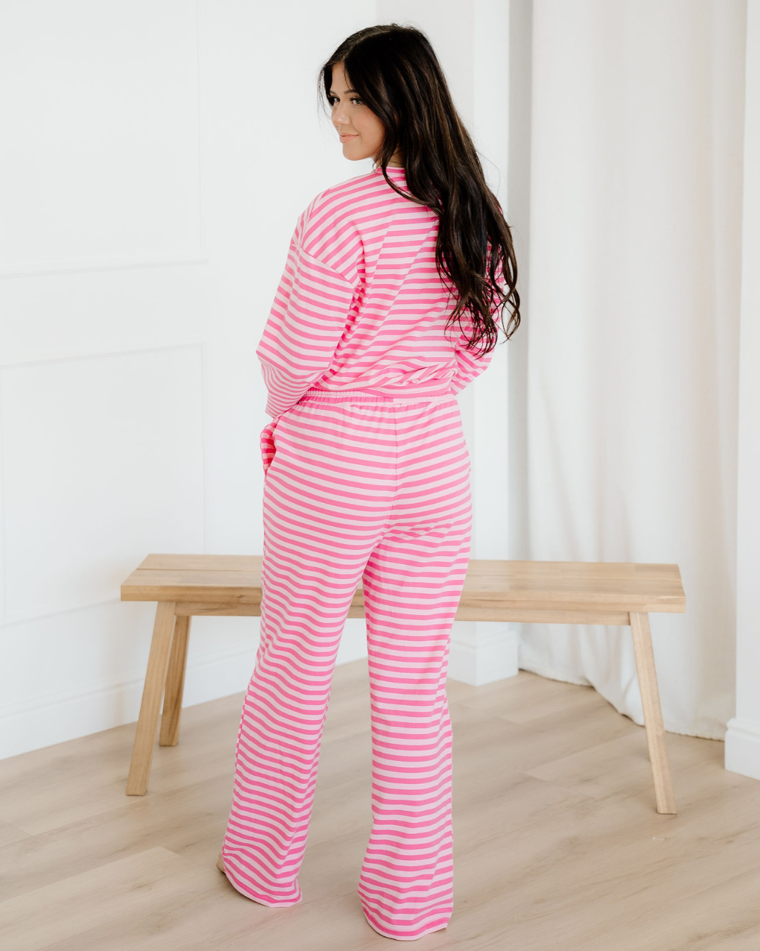 Amayah Buttoned Straight Pants Two Piece Set