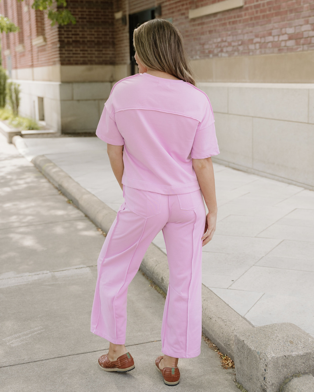 Drop Shoulder Boxy Tee and Barrel Pants Set