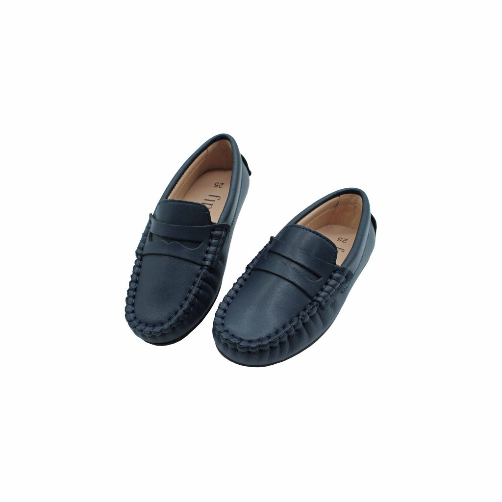 Navy Leather