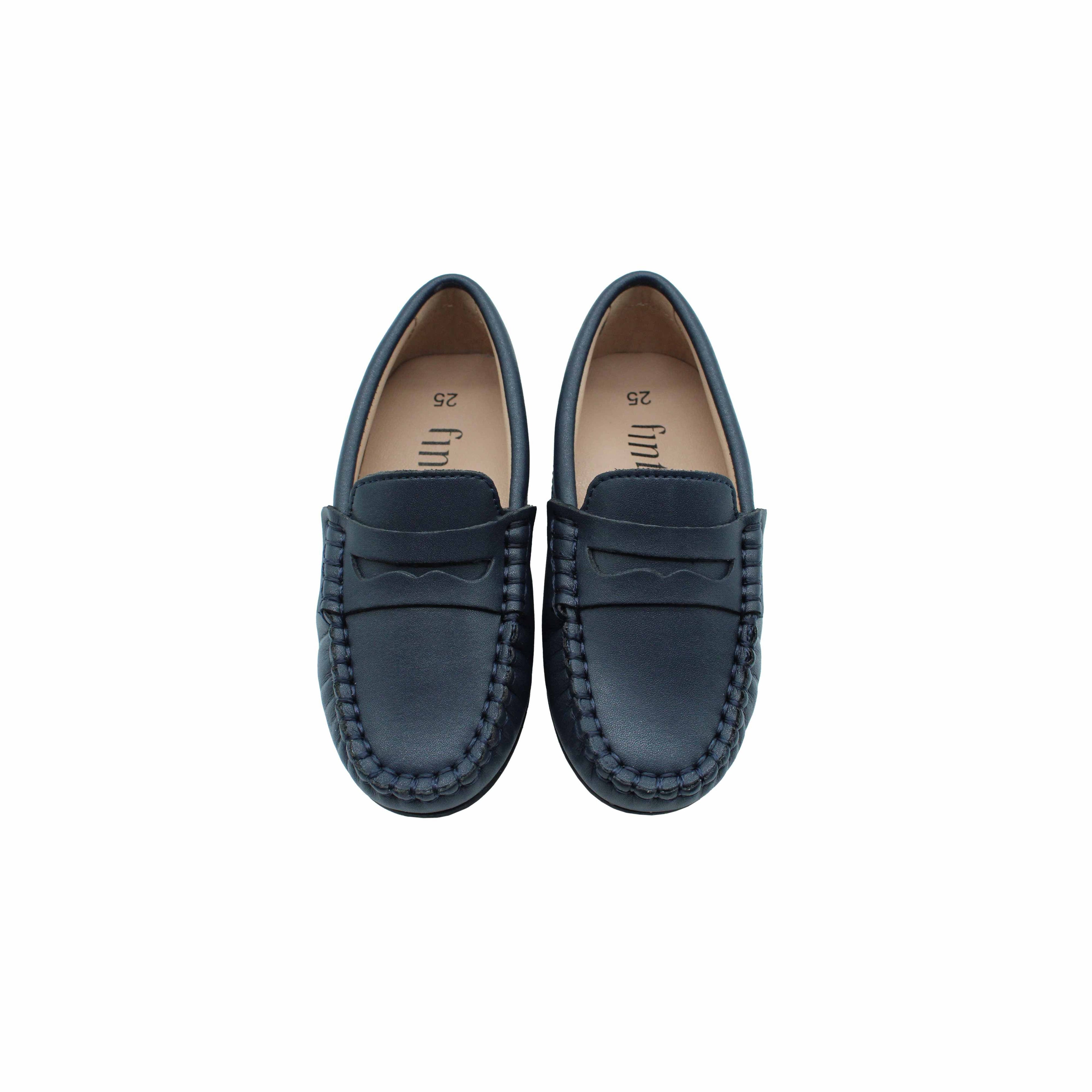Navy Leather