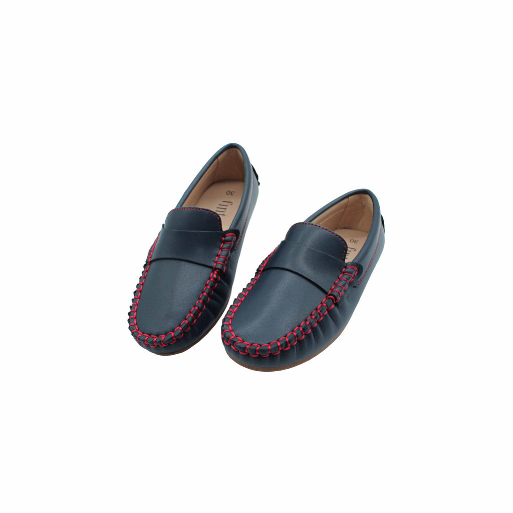 Navy Leather