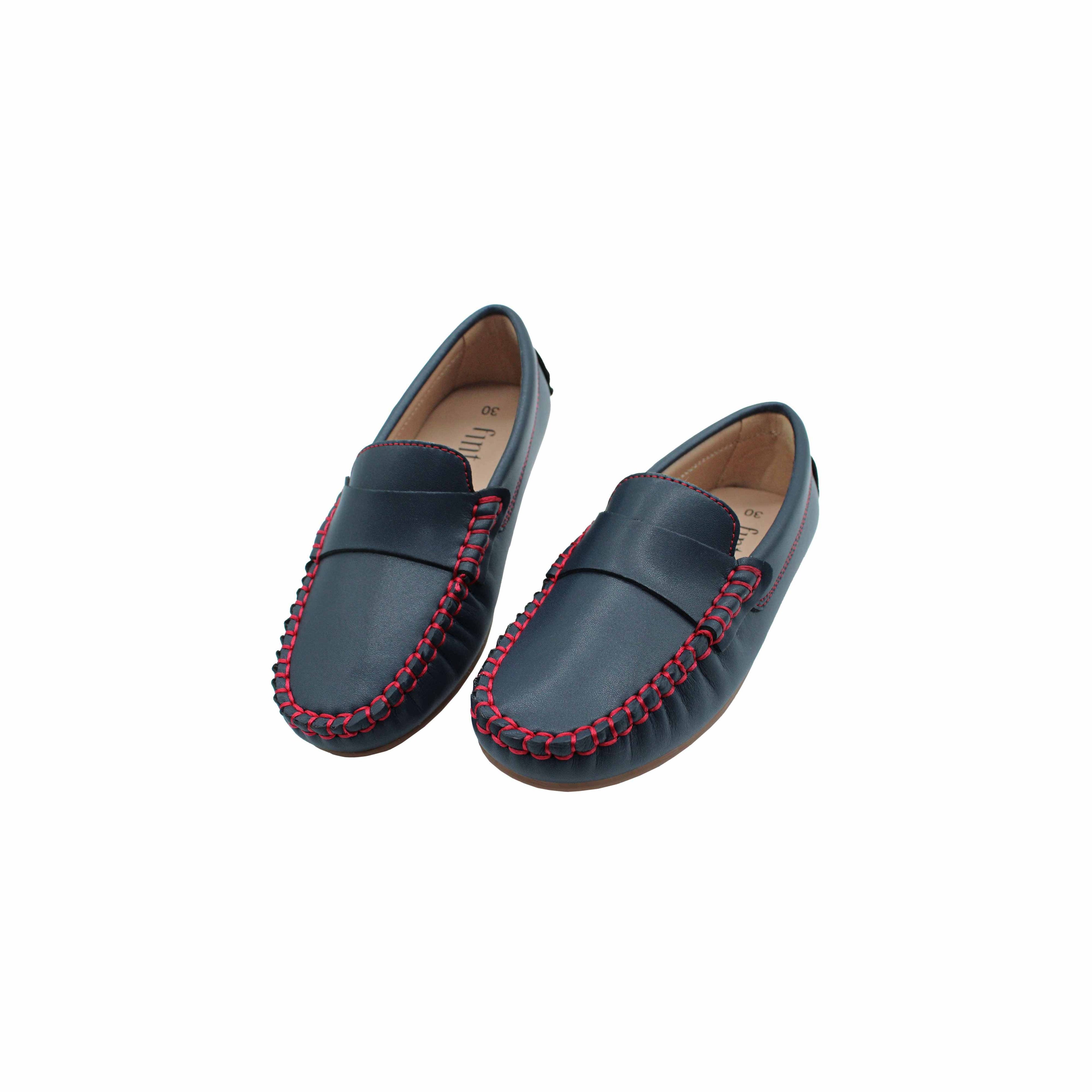 Navy Leather
