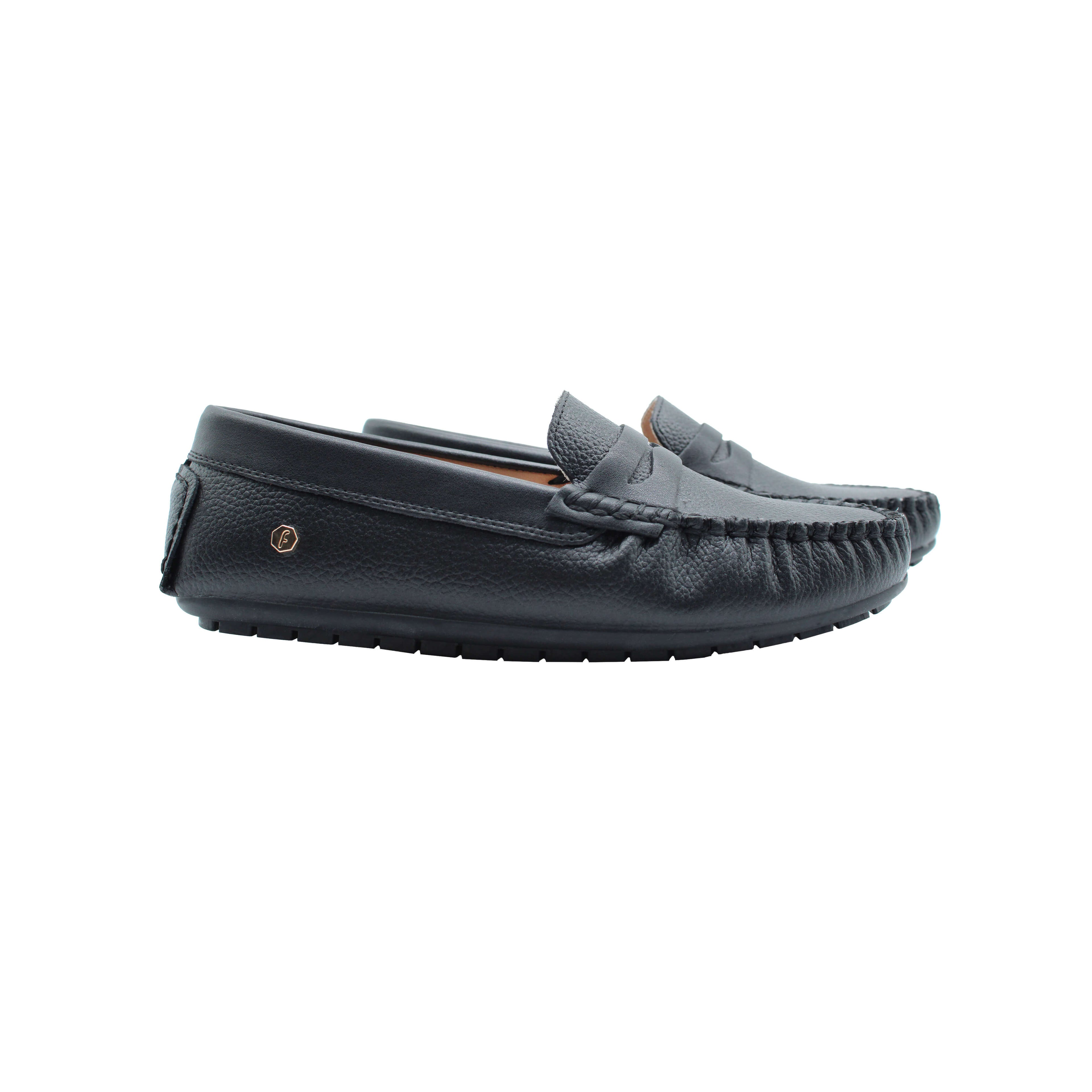 Black Pebbled Leather