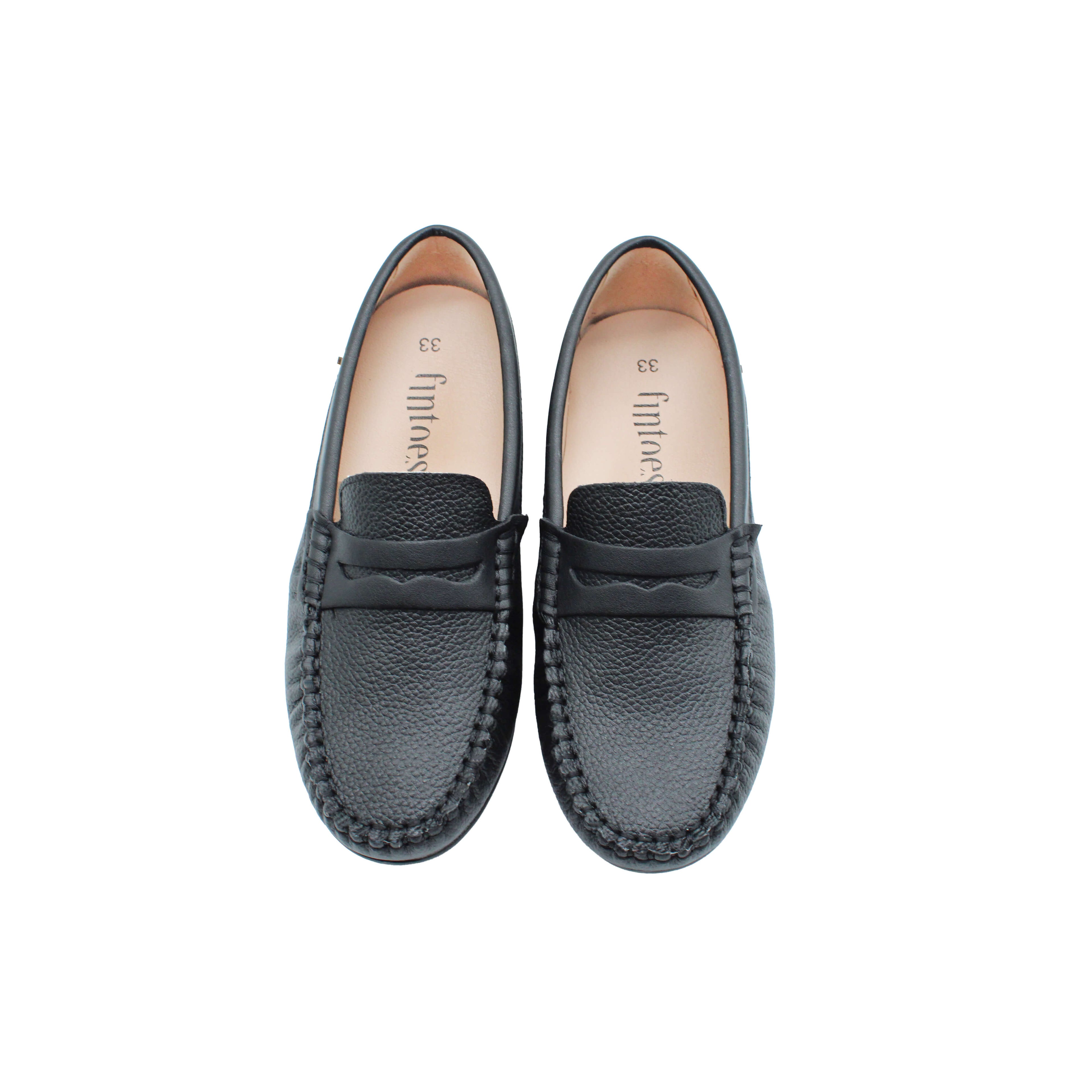 Black Pebbled Leather