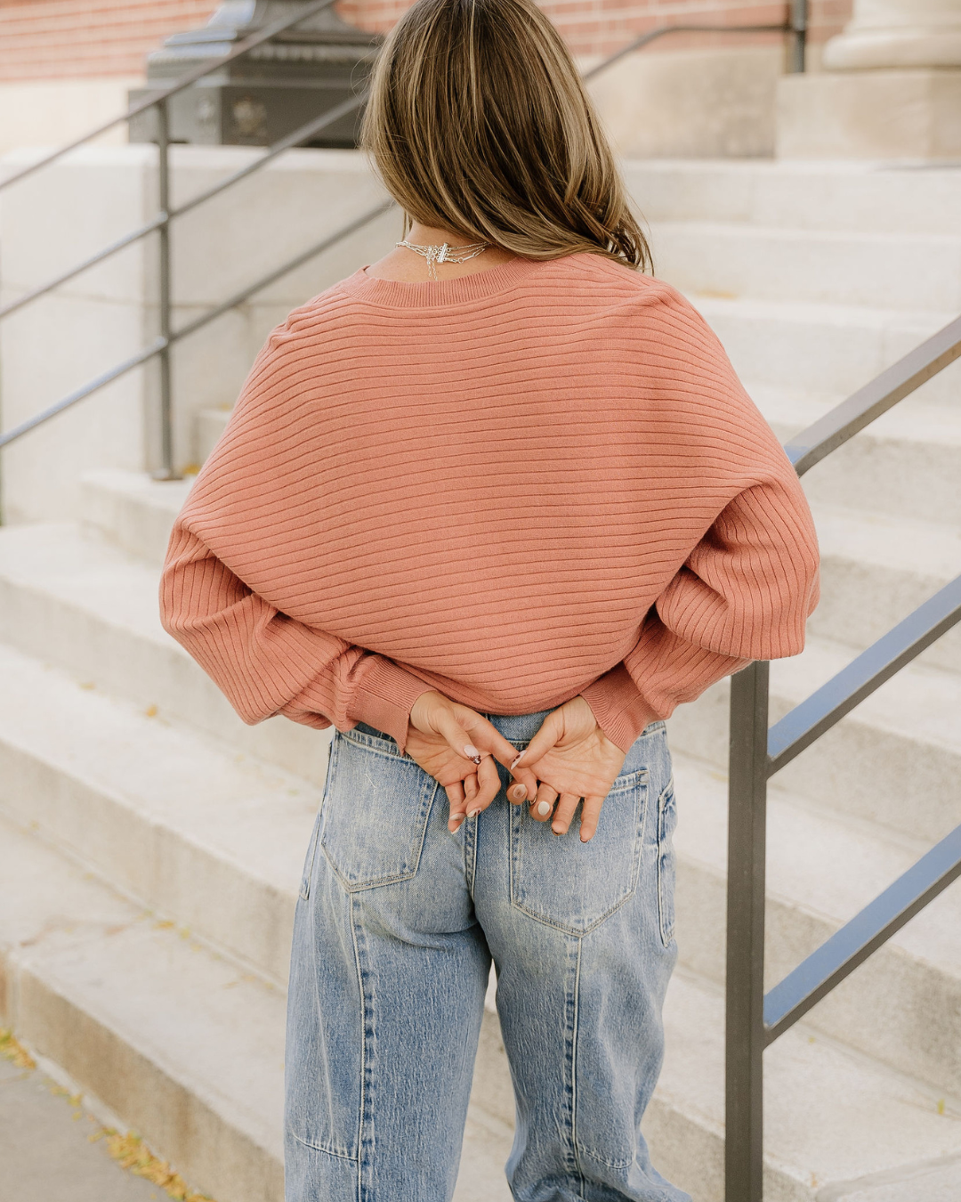 Lena Dolman Sleeve Sweater Cardigan