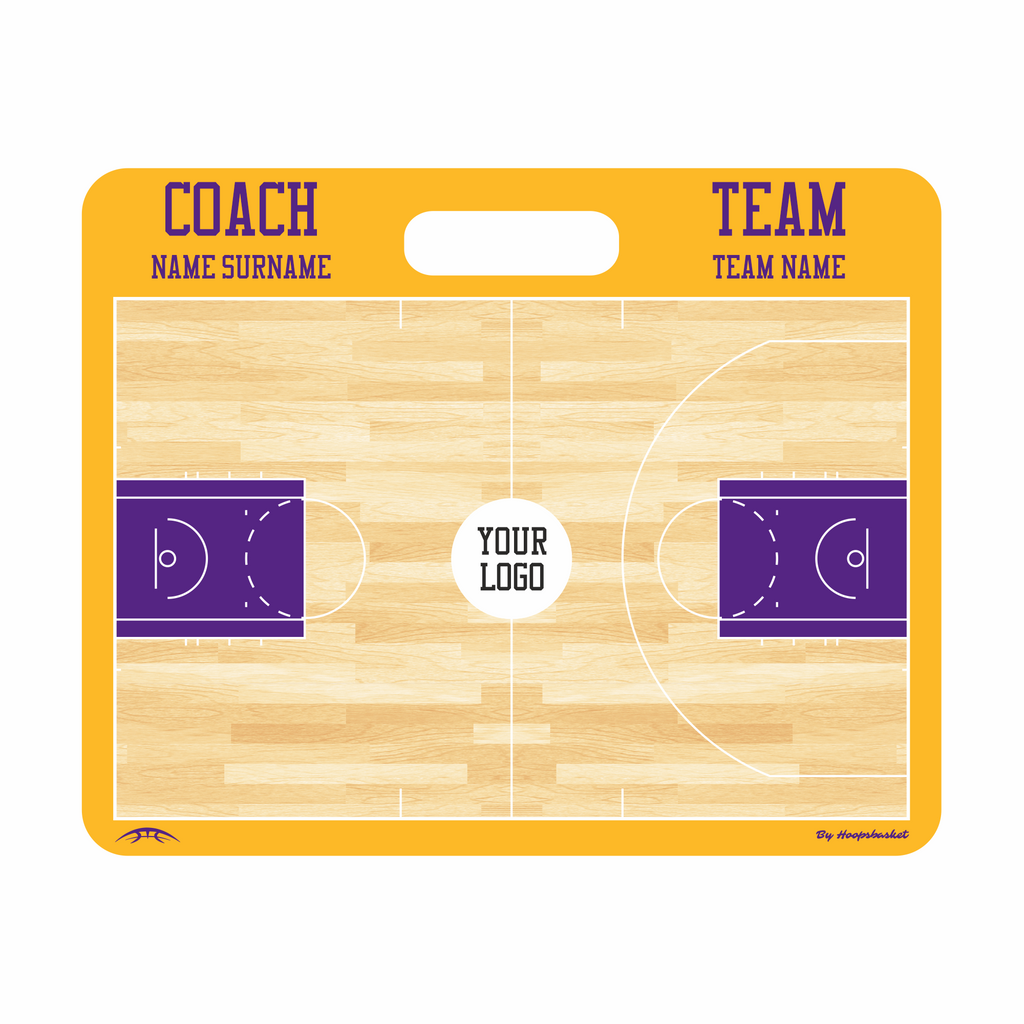 Custom NBA Basketball Coaching Board 11.4 x 9.4 in (Magnetic)
