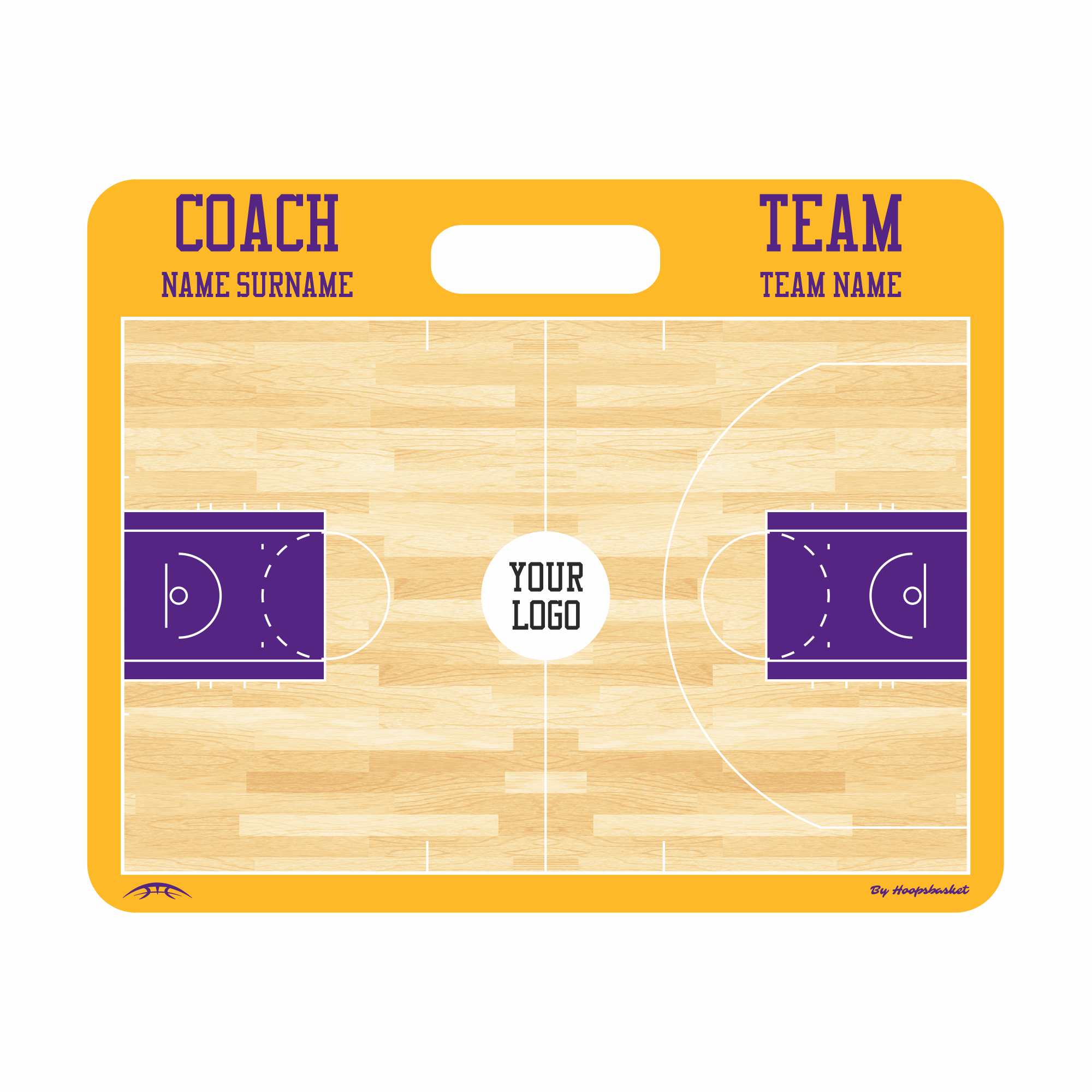 Custom NBA Basketball Coaching Board 11.4 x 9.4 in (Magnetic)