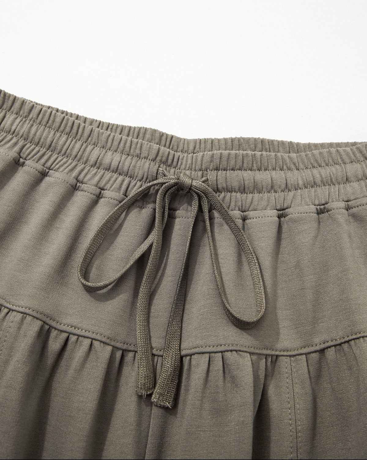 Fern Elastic Waist Drawstring Wide Leg Full Length Pants