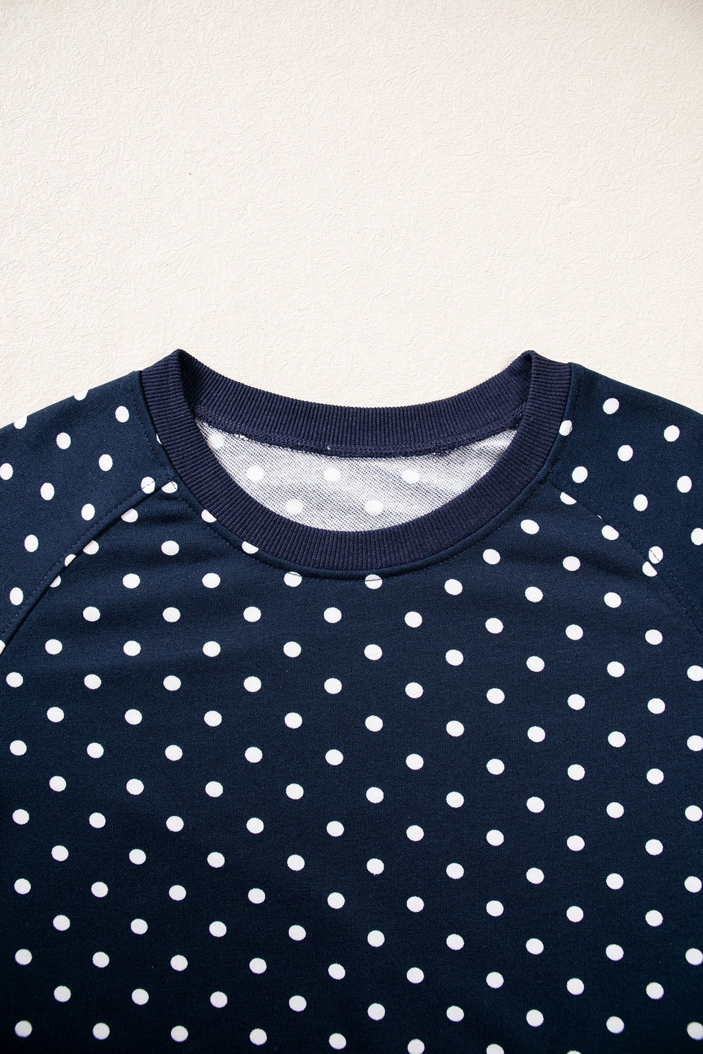 Jane Polka Dot Drawstring Wide Leg Long Sleeve Top Pant Set