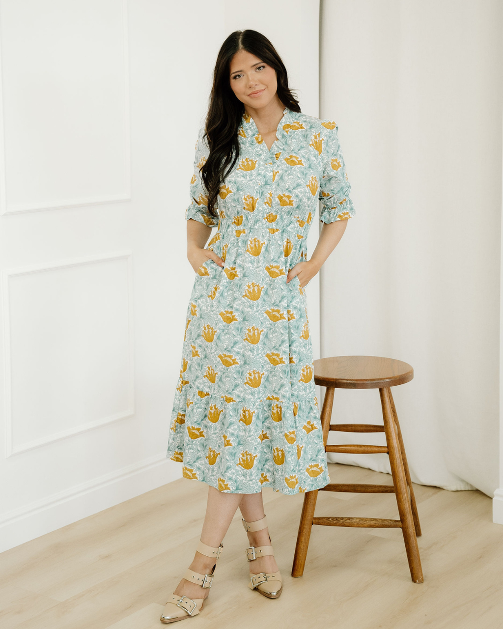 Parker V Neck Long Dress