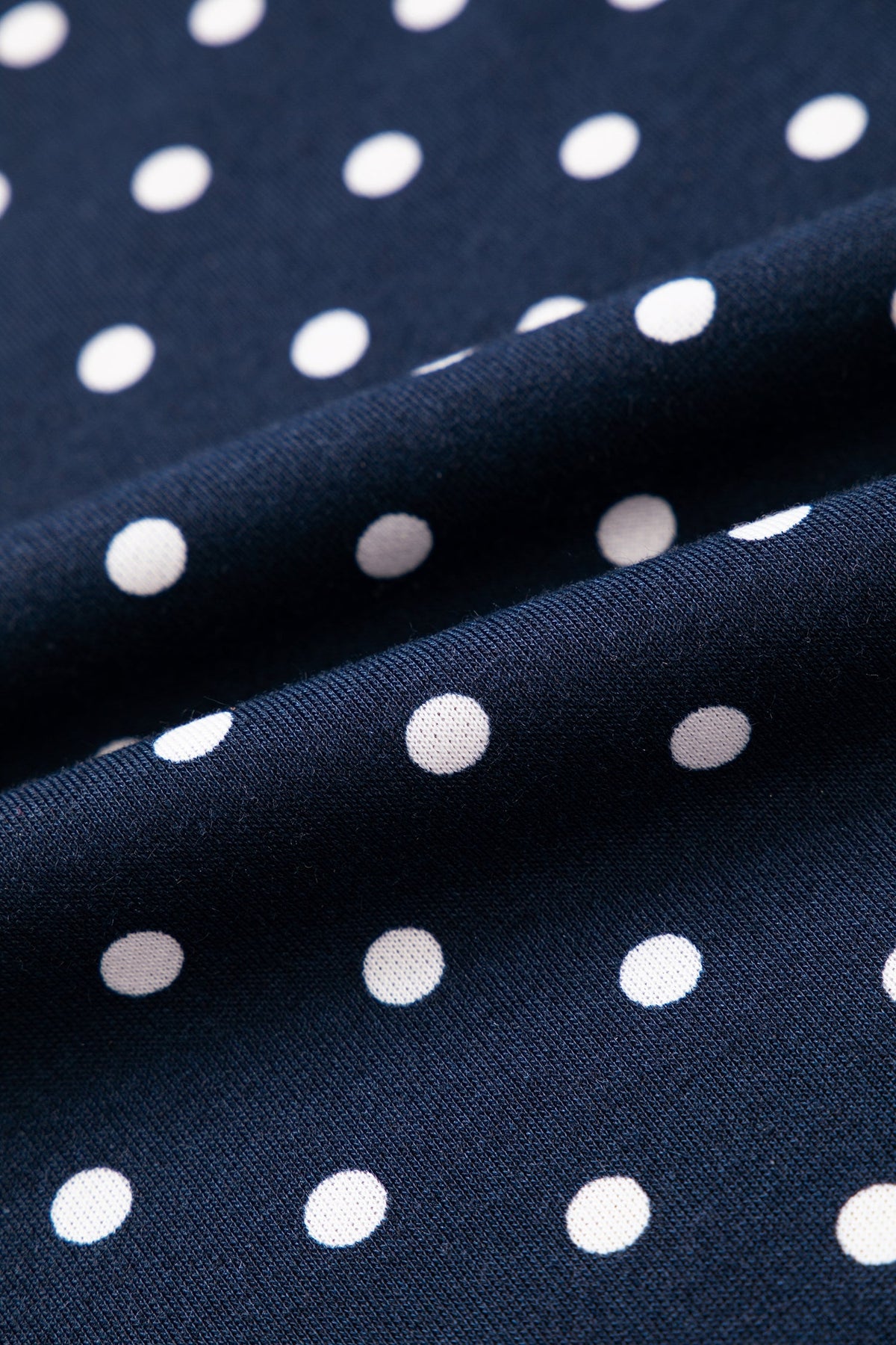 Jane Polka Dot Drawstring Wide Leg Long Sleeve Top Pant Set