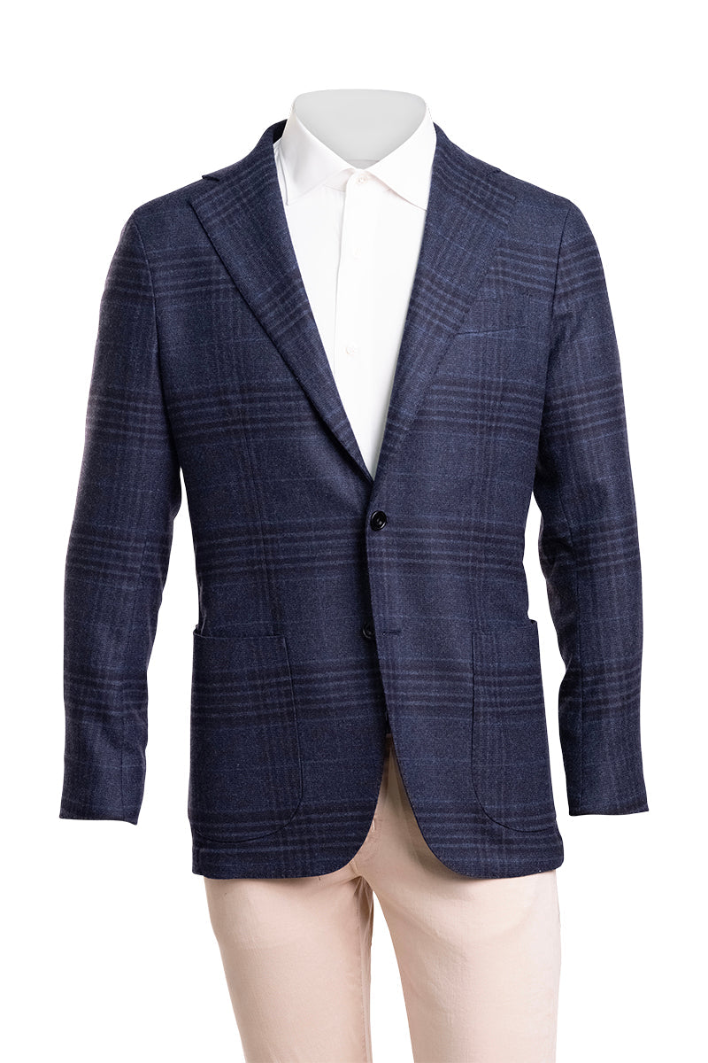 Sartorio Checked Virgin Wool-Cashmere Sport Jacket
