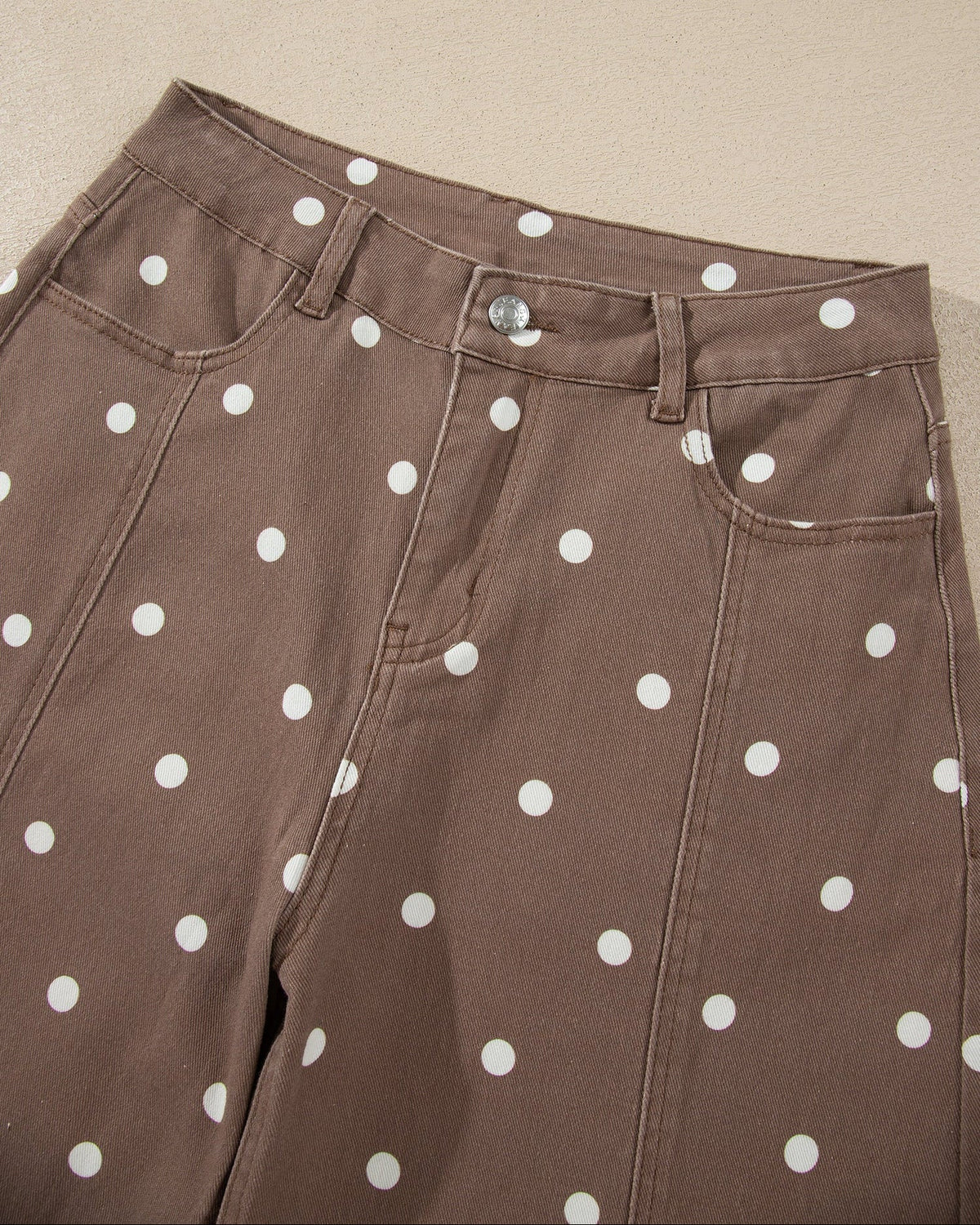 Dallas Polka Dot Print Barrel Jeans