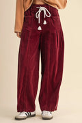Sienna Drawstring Corduroy Casual Pants