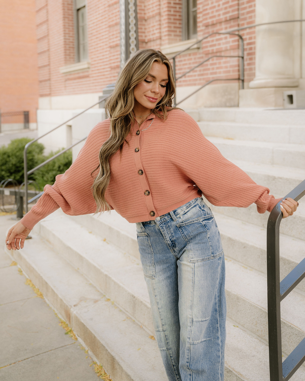 Lena Dolman Sleeve Sweater Cardigan