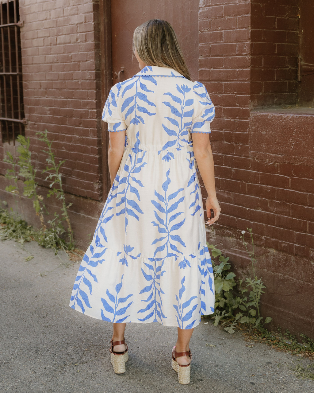 Miller Side Tie Button Down Maxi Dress