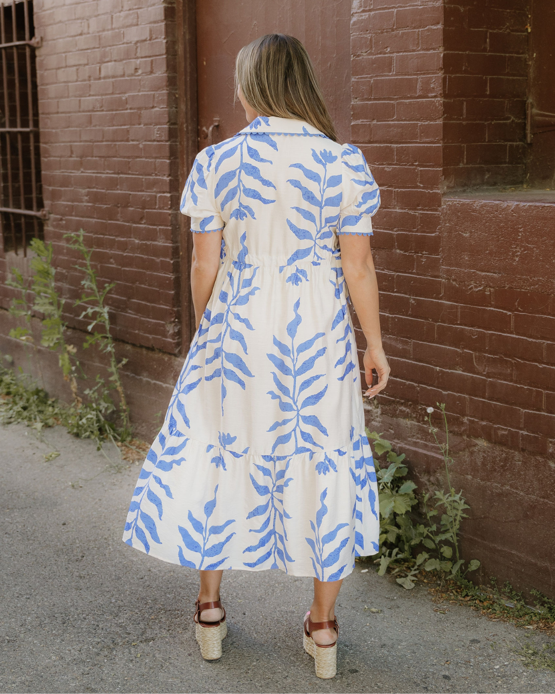 Miller Side Tie Button Down Maxi Dress