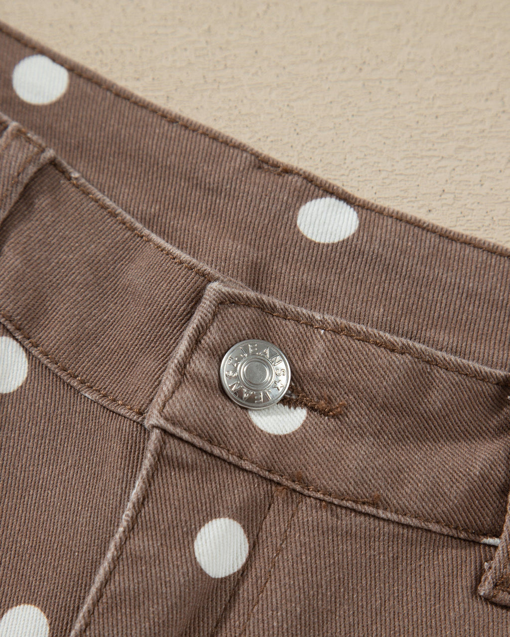 Dallas Polka Dot Print Barrel Jeans