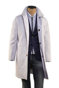 Kired by Kiton Peak Wool-Cashmere Reversible Overcoat