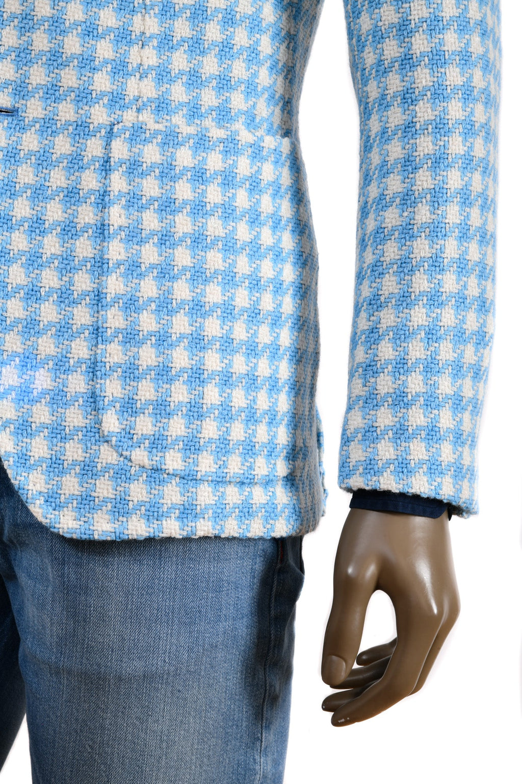 Sartorio Houndstooth Alpaca-Cotton Sport Jacket