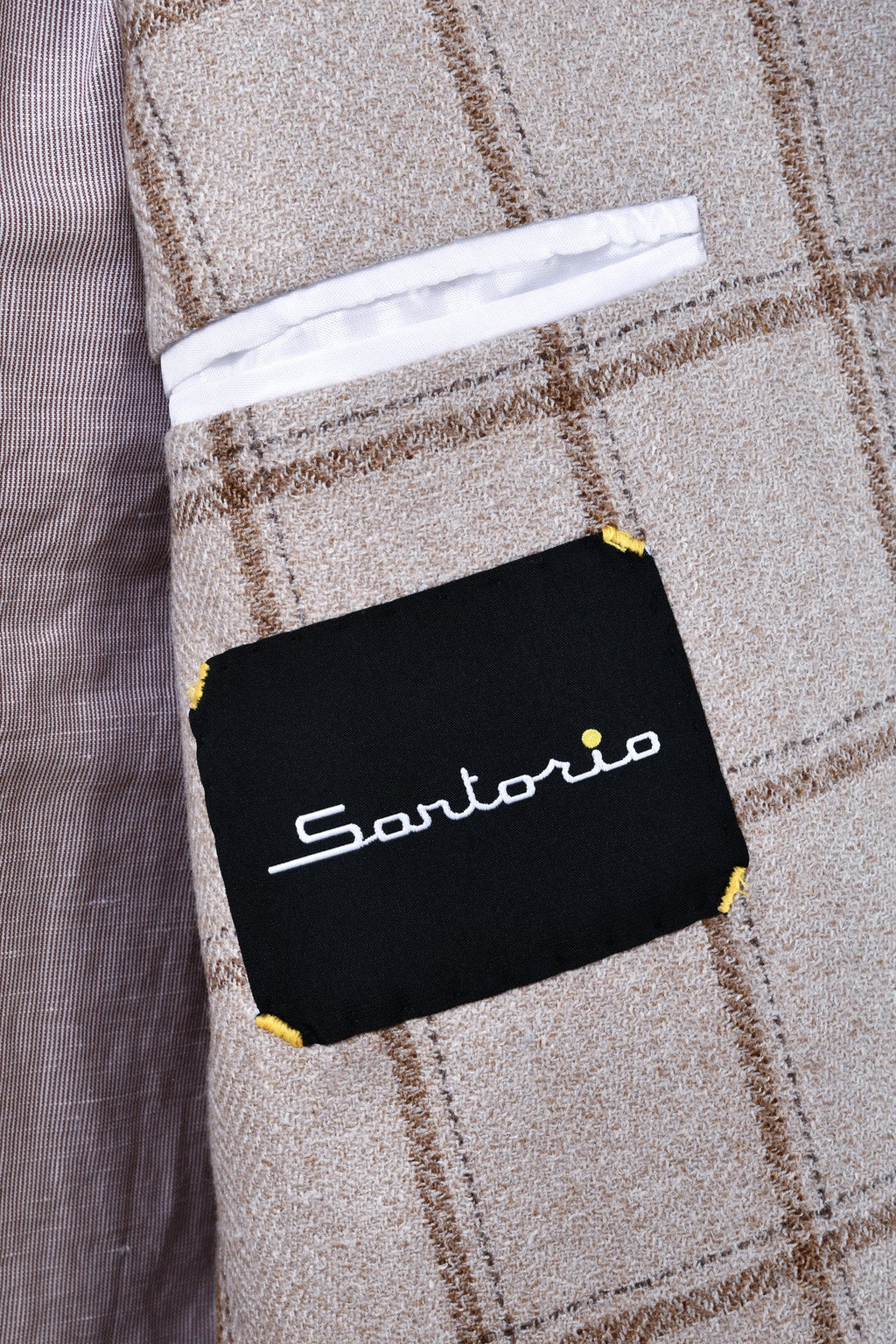 Sartorio Windowpane Virgin Wool-Silk Sport Jacket
