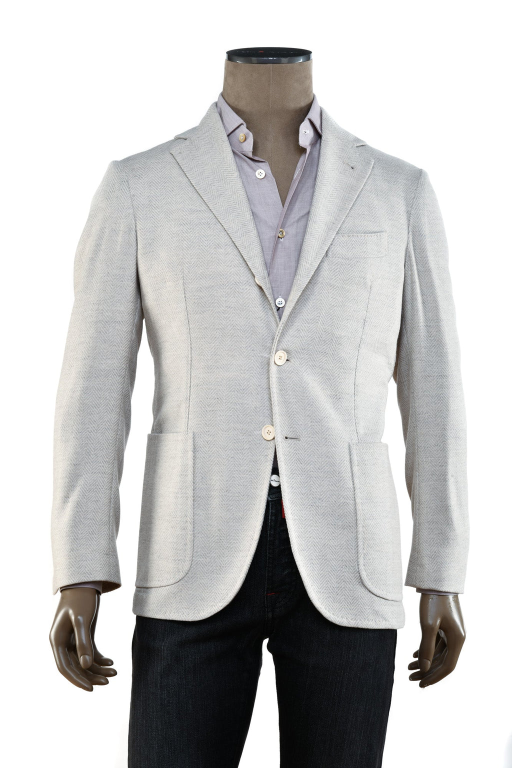Sartorio Herringbone Virgin-Wool Sport Jacket