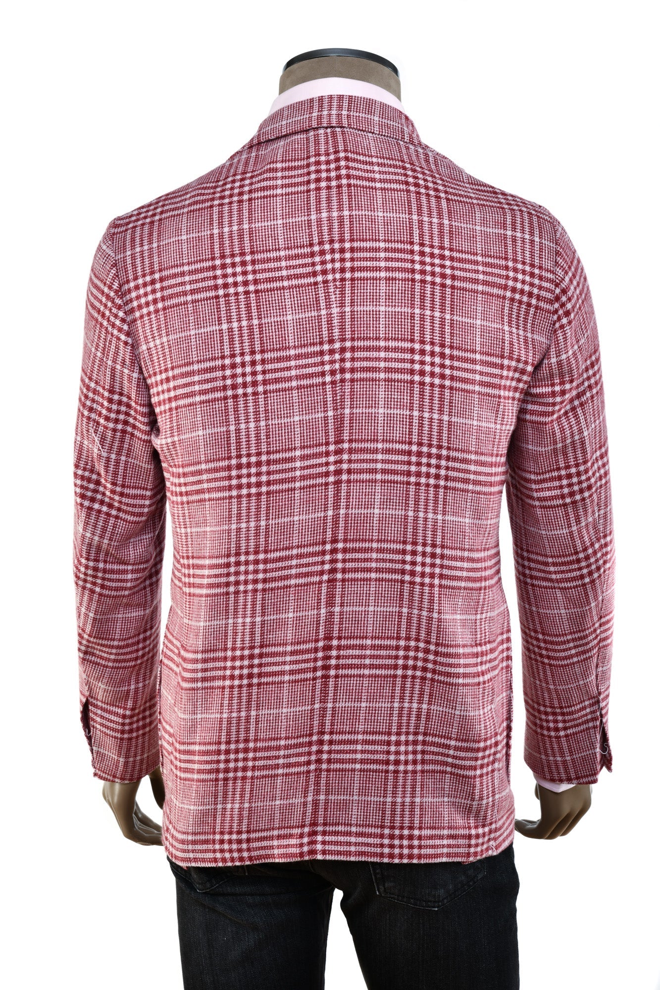 Sartorio Glen Check Plaid Virgin Wool-Silk Sport Jacket