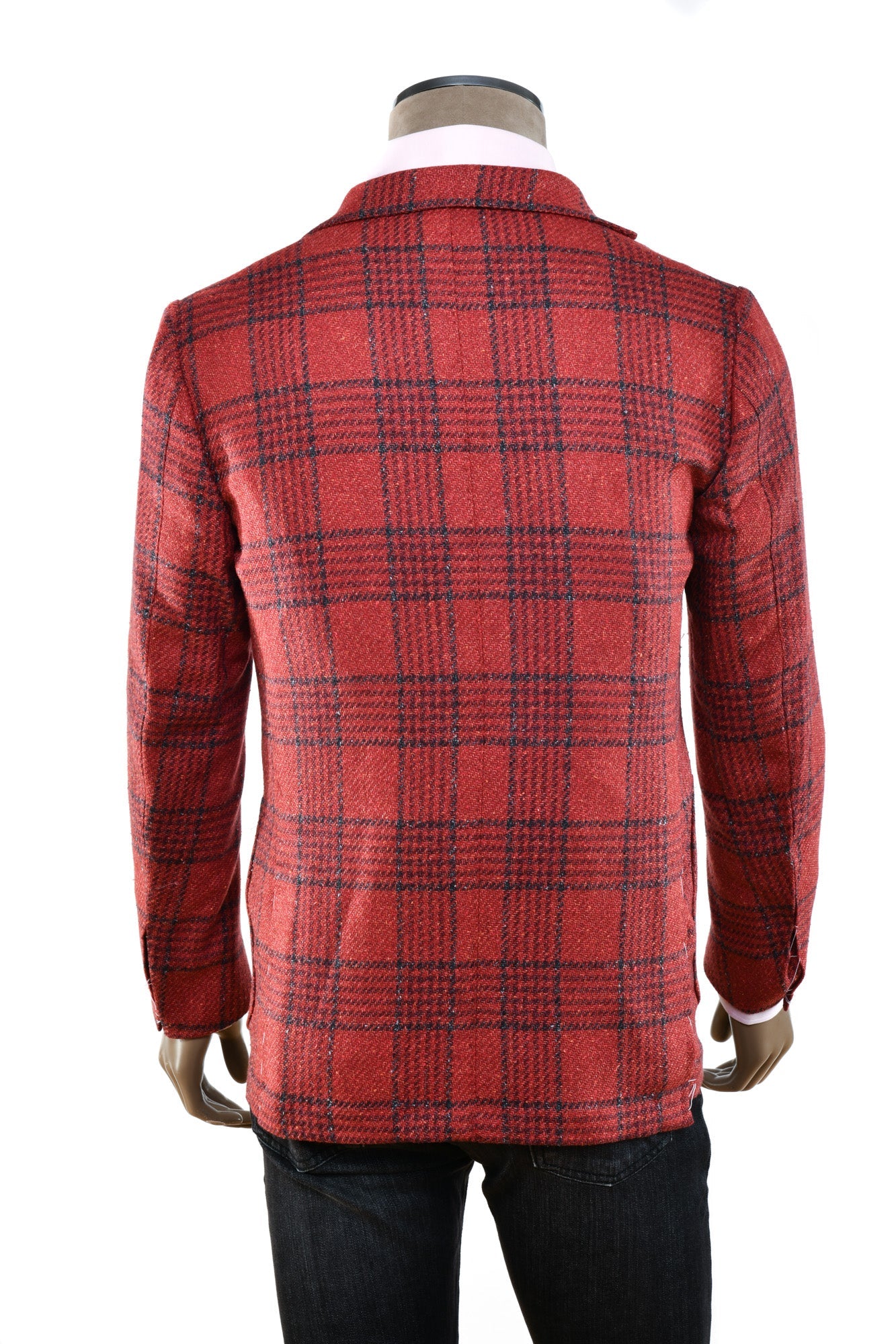 Sartorio Checked Virgin Wool-Silk Sport Jacket