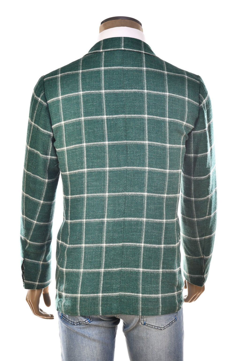 Sartorio Windowpane Virgin Wool-Silk Sport Jacket