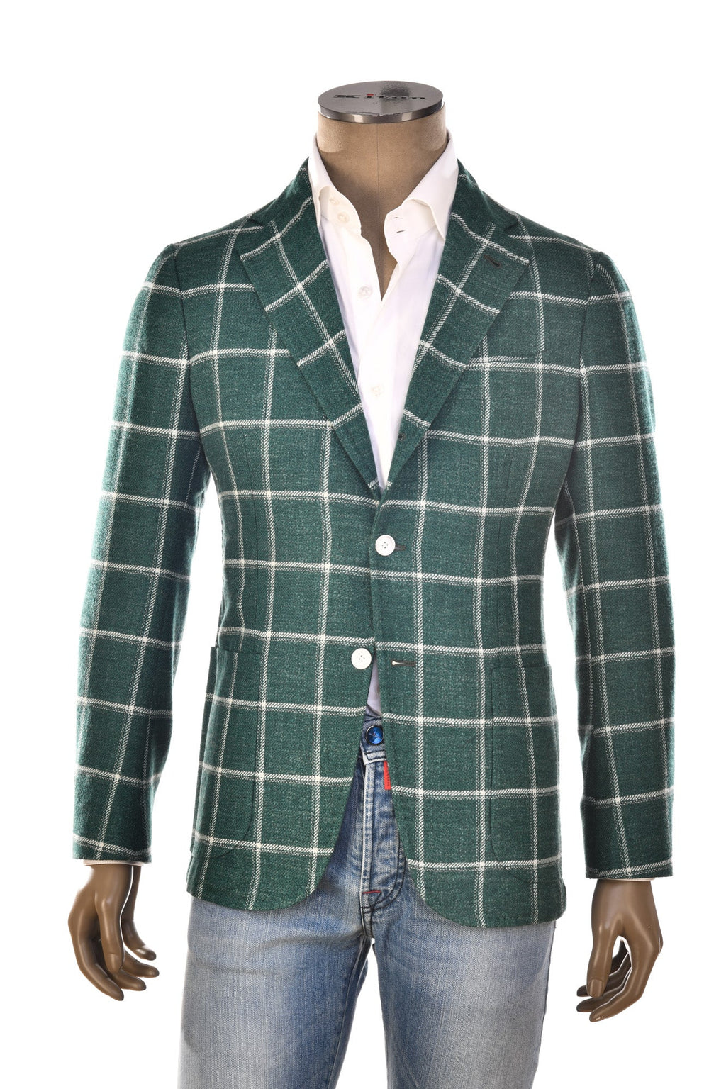 Sartorio Windowpane Virgin Wool-Silk Sport Jacket
