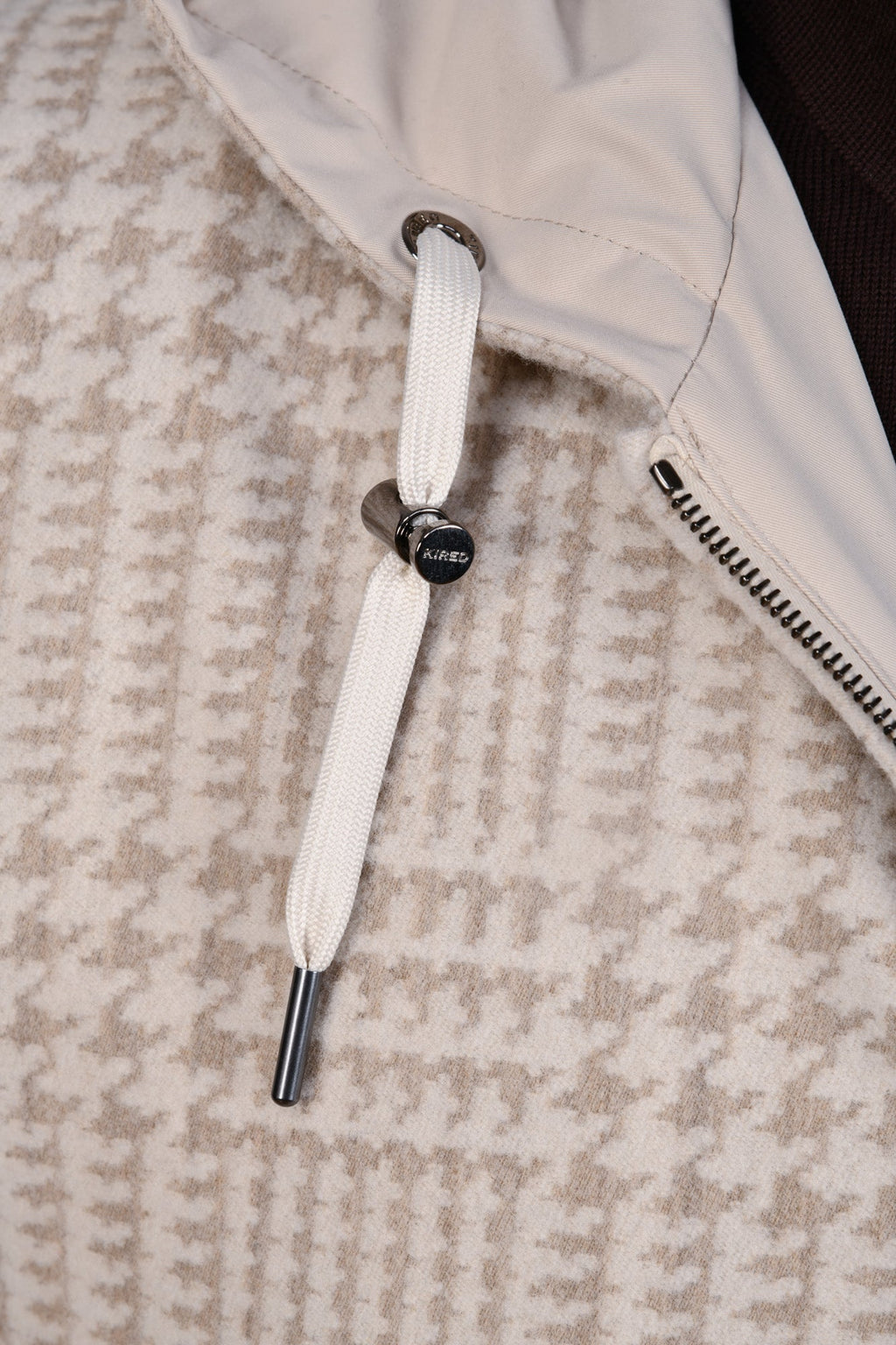 Kired by Kiton Barwa Prince of Wales Wool Reversible Jacket