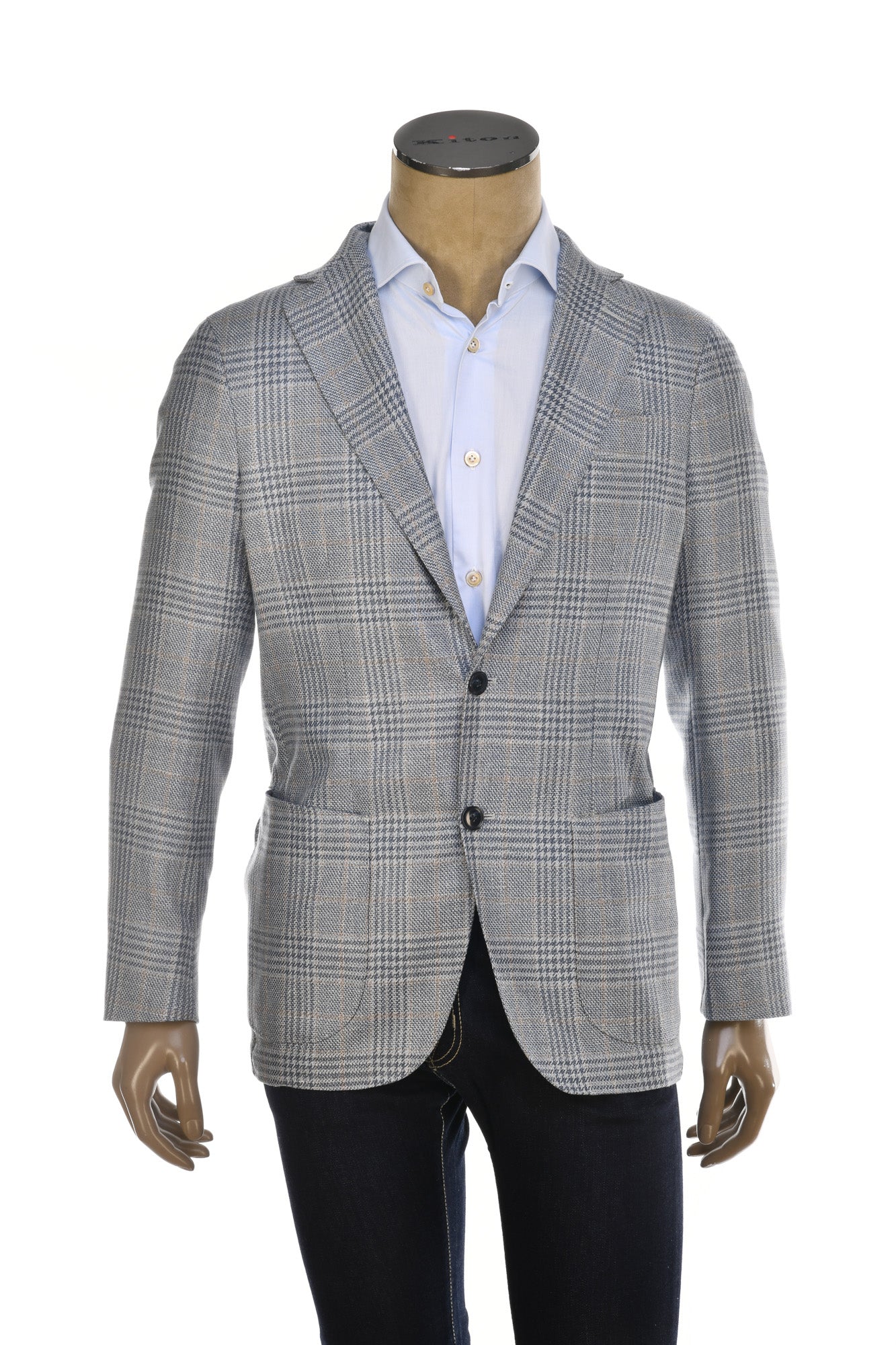 Sartorio Prince of Wales Wool-Silk Sport Jacket