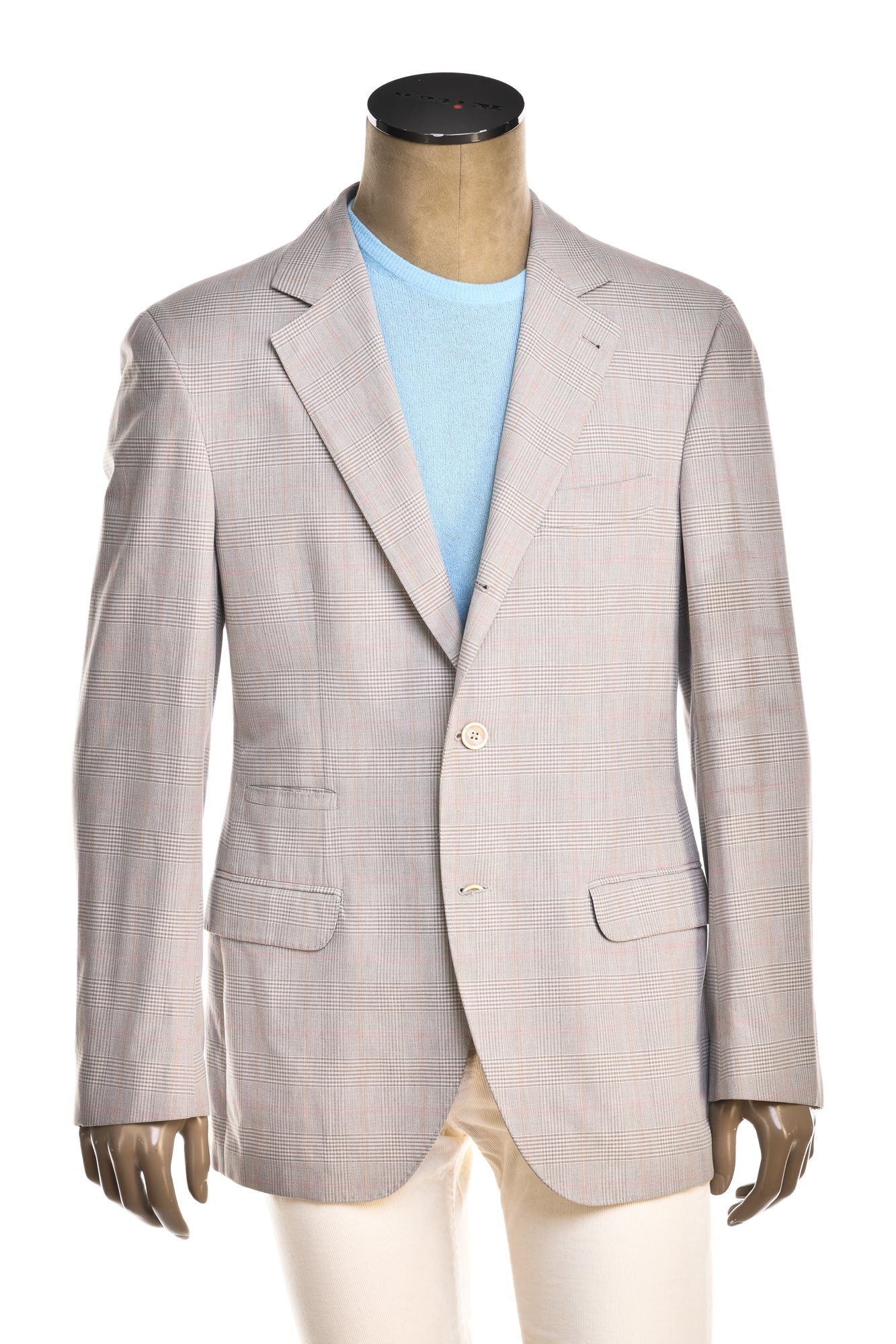 Brunello Cucinelli Glen Check Cotton Sport Jacket