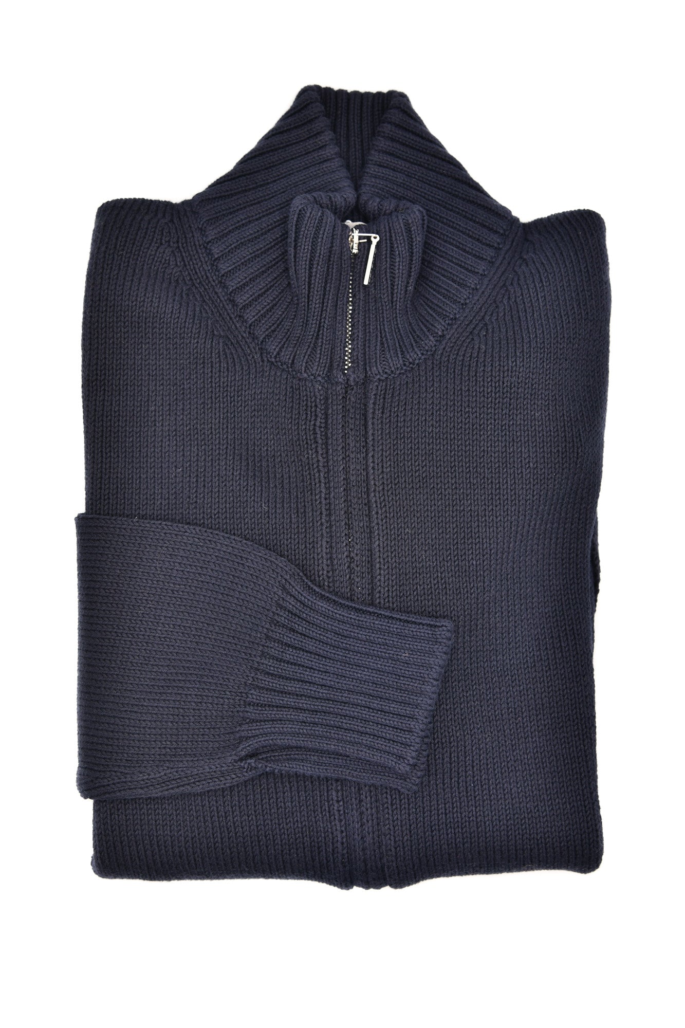 Cruciani Cotton Zip-Up Sweater